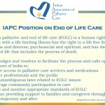 IAPC calls for national policy to attain clinical excellence in end of life care IAPC position statement on end of life care
