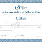 Blank IAPC certificate , results of June 2014 certificate course