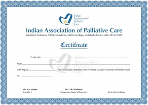 Results of June 2014 IAPC Certificate Course
