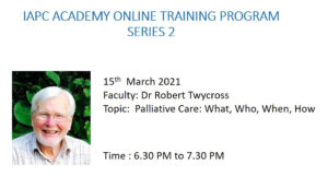 IAPC Academy Seminar – Dr. Twycross