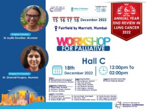 Register for the Palliative Care workshop in the 6th Annual Year End Review in Lung Cancer, 2022
